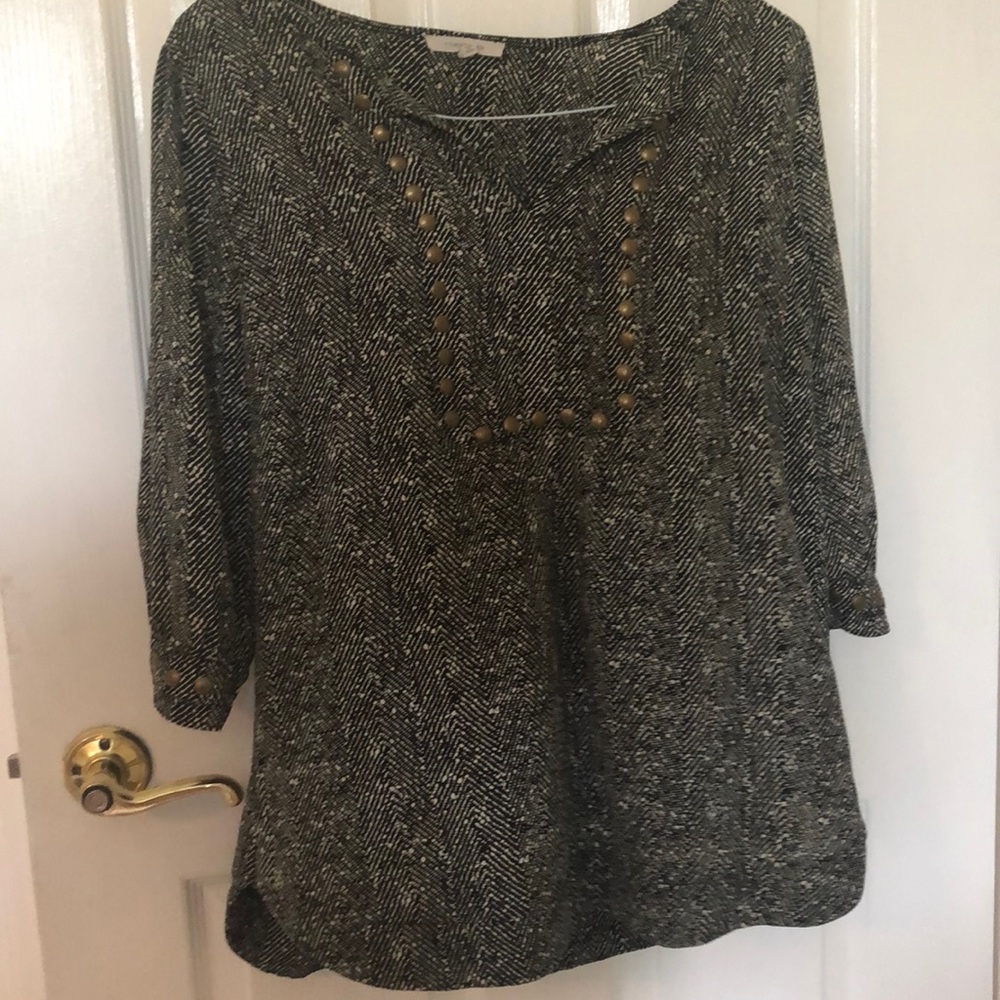 Black & White Blouse